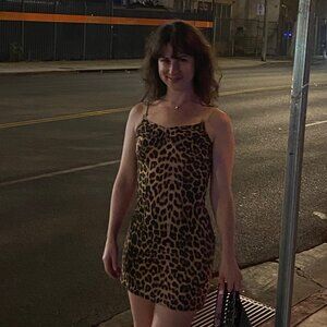 Baserange Cheetah Print Dress, Size XS